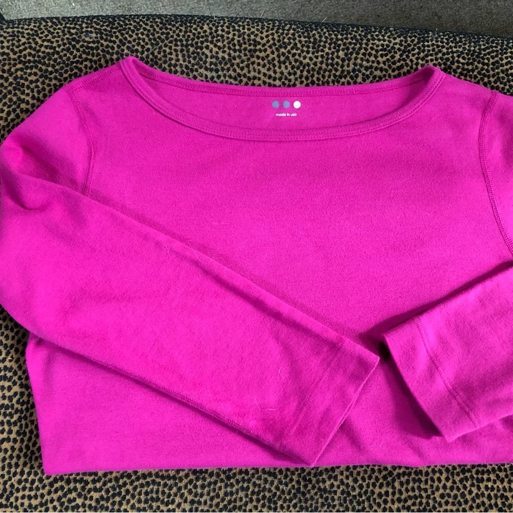 NWOT Gorgeous British boat neck T shirt, from 3 Dots! - Picture 6 of 11